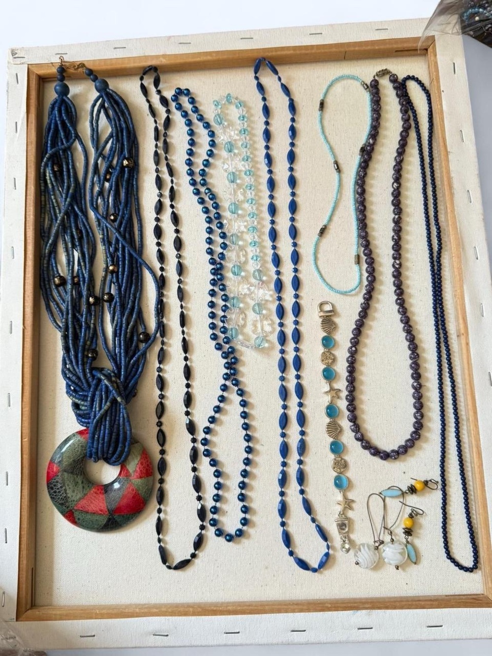 Lot of Blue Beaded Jewelry – Necklaces & Earrings 💙